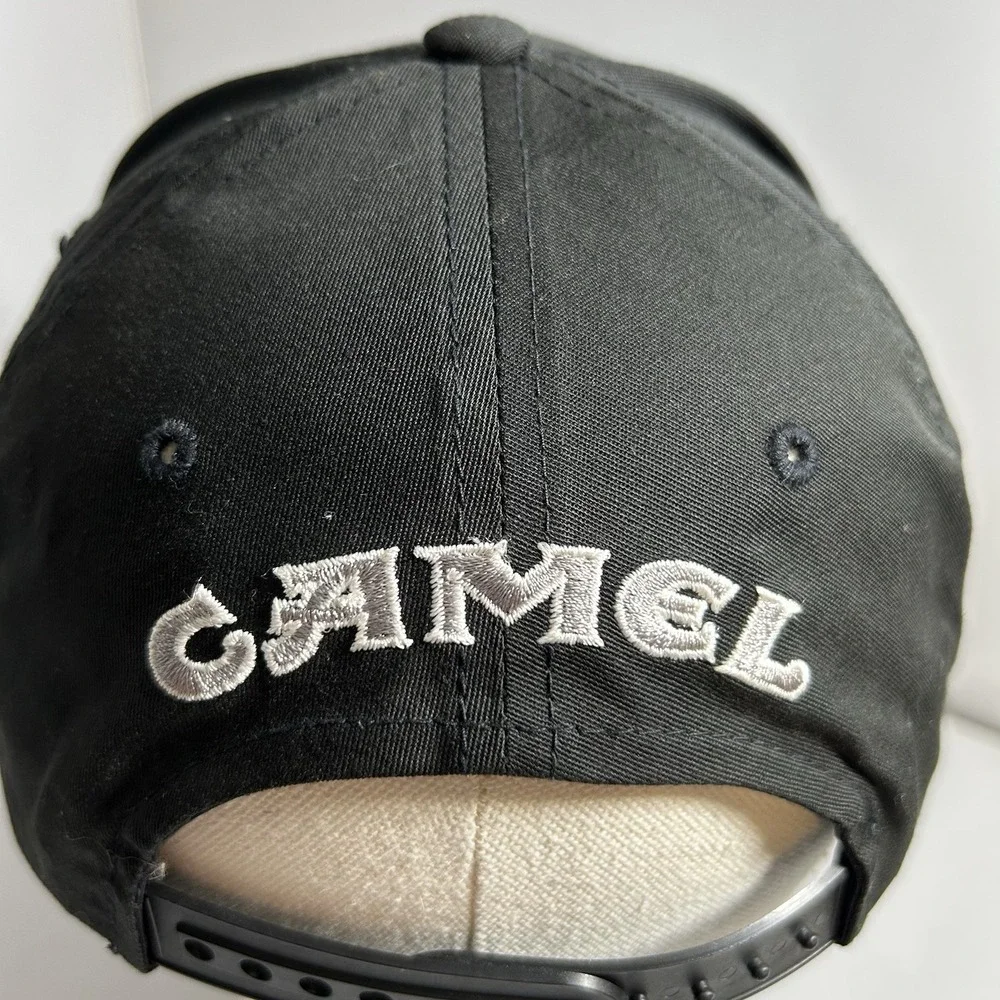 Vintage Camel Cigarettes Snapback Hat Joe Camel Logo Black Embroidered Cap RJRTC